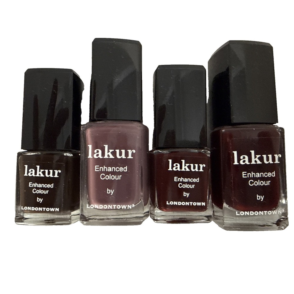 London Town Kur Perfecting Nail Veil Two Mini Two Full‎ 4 New Without Tags Dark